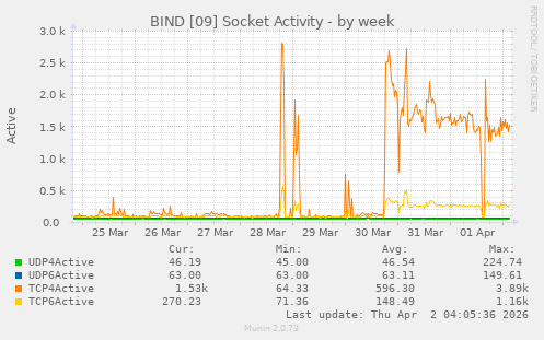 BIND [09] Socket Activity